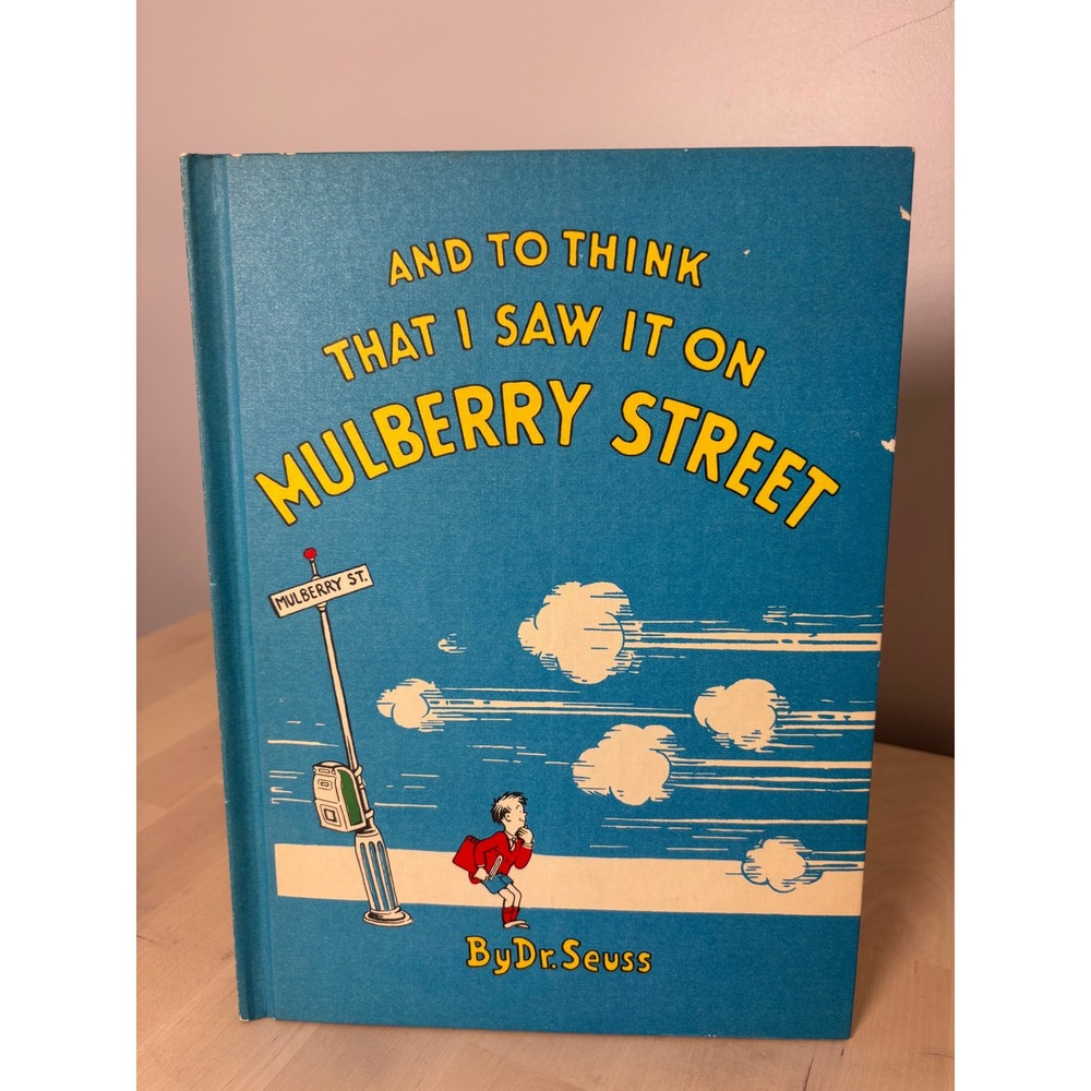 And to Think That I Saw It on Mulberry Street Seuss Matte Grolier First Printing